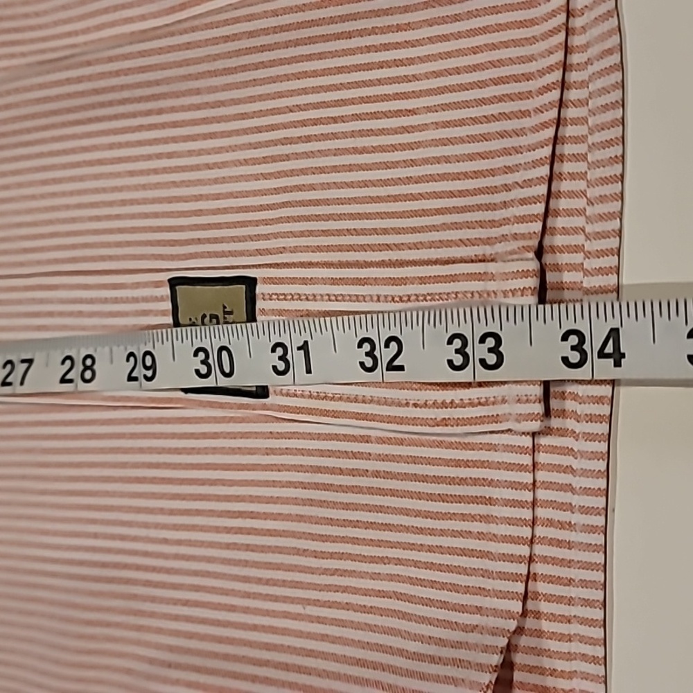 Natural Life Big Shirt Pinstripe Button Down Collar Shirt Pink White XL - Picture 11 of 11